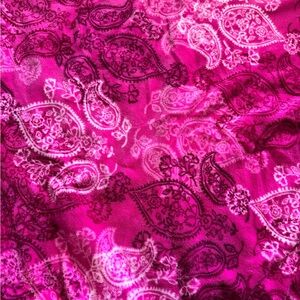 Vera Bradley Pink Paisley Throw Blanket